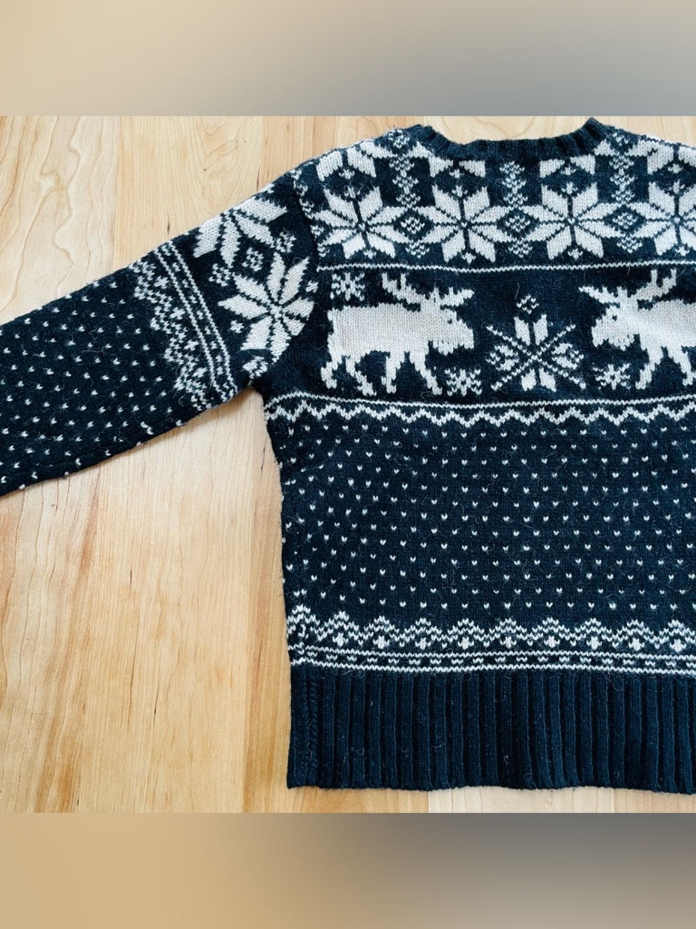 Polo Ralph Lauren Small Nordic Moose Wool Sweater Merino Alpaca Fair Isle - Picture 5 of 7